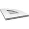 Ekena Millwork Quarter Round Top Right Surface Mount PVC Gable Vent w/ 3-1/2"W x 1"P Standard Frame, 12"W x 16"H GVPQR12X1601SN - alternate 4